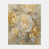 Gouden Ivoren Tuin Fleece Deken (Voorkant)