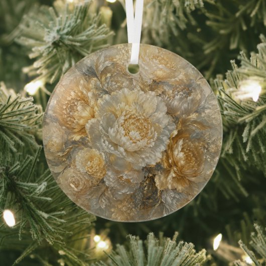 Gouden Ivoren Tuin Glas Ornament (Insitu)