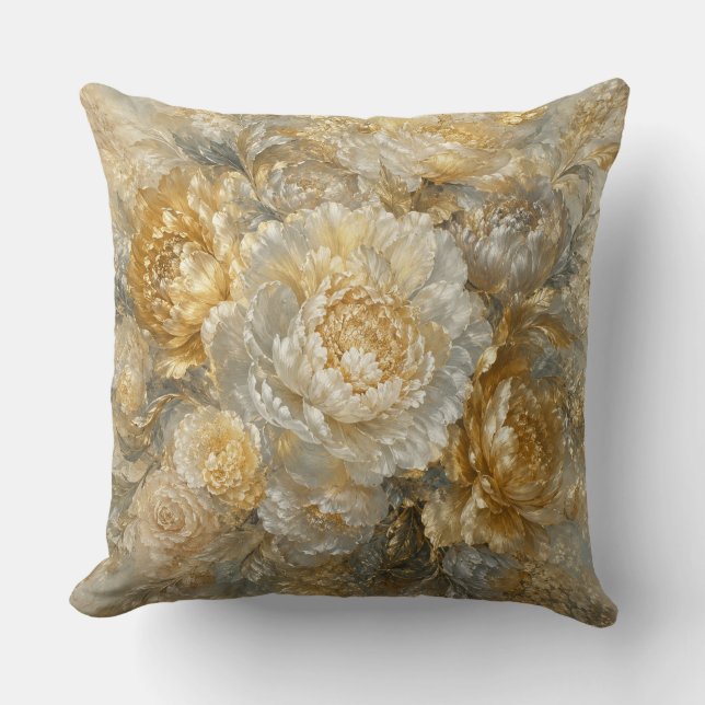 Gouden Ivoren Tuin Kussen (Voorkant)