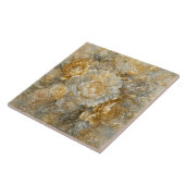 Gouden Ivoren Tuin Tegeltje (Zijkant)