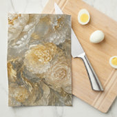 Gouden Ivoren Tuin Theedoek (Quarter Fold)