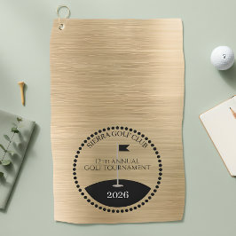 Gouden Jaarlijkse Toernooi Golfclub Naam Golfhanddoek