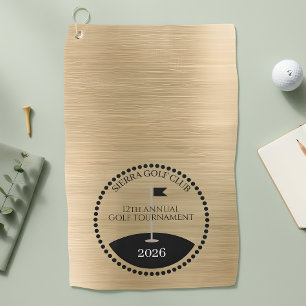 Gouden Jaarlijkse Toernooi Golfclub Naam Golfhanddoek