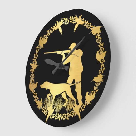 Gouden jager grote klok (Hoek)