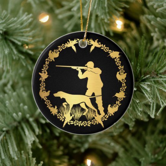 Gouden jager keramisch ornament (Boom)