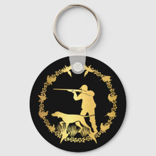 Gouden jager sleutelhanger