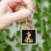 Gouden jager sleutelhanger (Hand)