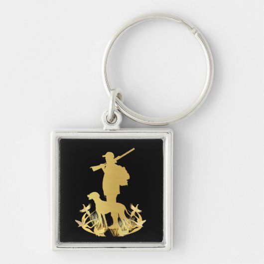 Gouden jager sleutelhanger (Voorkant)
