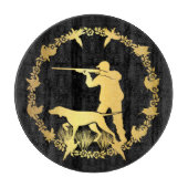 Gouden jager snijplank (Voorkant)