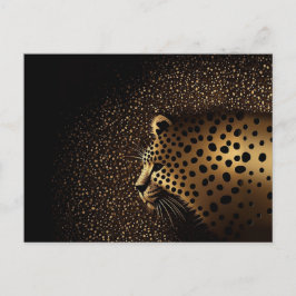 Gouden Jaguar Patroon Briefkaart