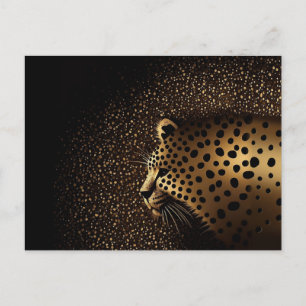 Gouden Jaguar Patroon Briefkaart