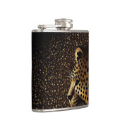 Gouden Jaguar Patroon Heupfles (Rechts)