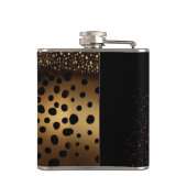Gouden Jaguar Patroon Heupfles (Achterkant)