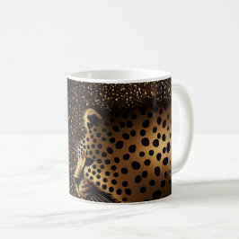 Gouden Jaguar Patroon Koffiemok