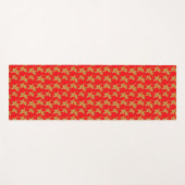 Gouden Japanse kranen in reliëf Yogamat (Voorkant (horizontaal))