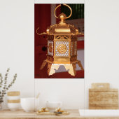 Gouden Japanse Lantaarn Poster (Keuken)