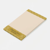 Gouden Japanse Scroll Gepersonaliseerd Post-it® Notes (Schuin)