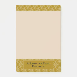 Gouden Japanse Scroll Gepersonaliseerd Post-it® Notes