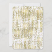 Gouden Jewel Bokeh Abstracte bruiloft Kaart (Achterkant)