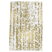 Gouden Jewel Bokeh Abstracte bruiloft Medium Cadeauzakje (Achterkant)