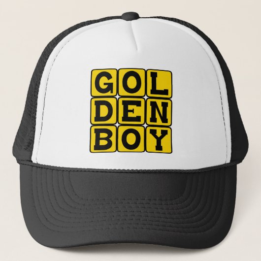 Gouden Jongen Trucker Pet (Voorkant)