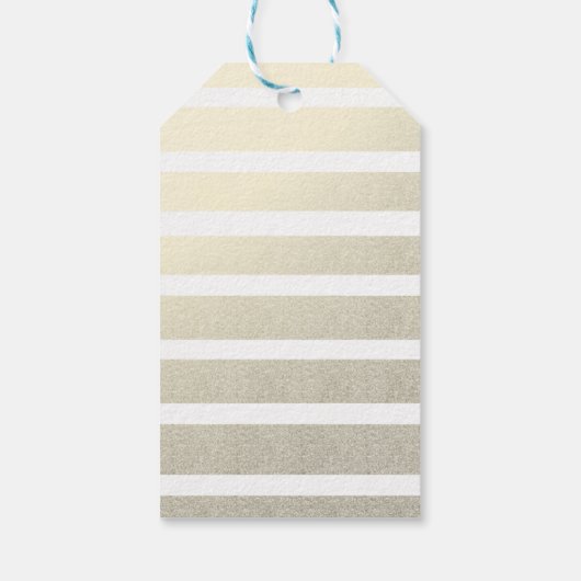 Gouden Joyeux Noel Modern Script Kerstboom Cadeaulabel (Achterkant)