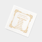 Gouden Jubileum 50e Folie Servetten (Links)