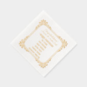 Gouden Jubileum 50e Folie Servetten (Rechts)