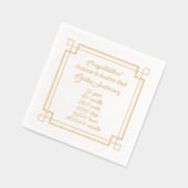 Gouden Jubileum 50e Folie Servetten (Links)