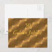Gouden Jubileum Briefkaart (Voorkant / Achterkant)