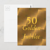 Gouden Jubileum Briefkaart (Voorkant / Achterkant)
