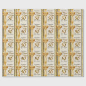 Gouden jubileum cadeaupapier (Vlak)