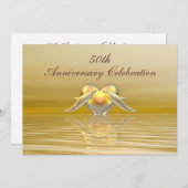 Gouden Jubileum Dolfijnen en Hart Kaart (Voorkant / Achterkant)