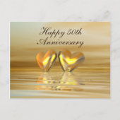 Gouden Jubileum Hartjes Briefkaart (Voorkant)