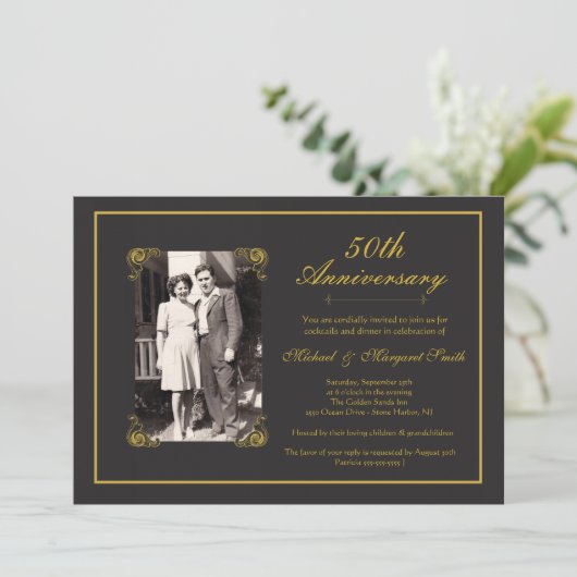 Gouden Jubileum Kaart (Staand voorkant)