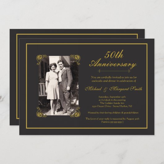 Gouden Jubileum Kaart (Voorkant / Achterkant)