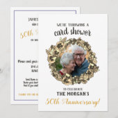 Gouden Jubileum Kaart Shower met Foto (Voorkant / Achterkant)