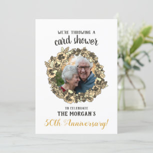 Gouden Jubileum Kaartenshowers met Foto Kaart