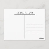 Gouden Jubileum kalligrafie Dank u Briefkaart (Achterkant)