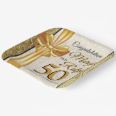 Gouden Jubileum Papieren Bord (Gebogen)