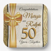 Gouden Jubileum Papieren Bord (Voorkant)