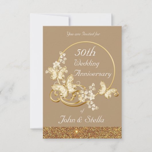 Gouden Jubileum Uitnodiging (Voorkant)