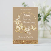 Gouden Jubileum Uitnodiging (Staand voorkant)