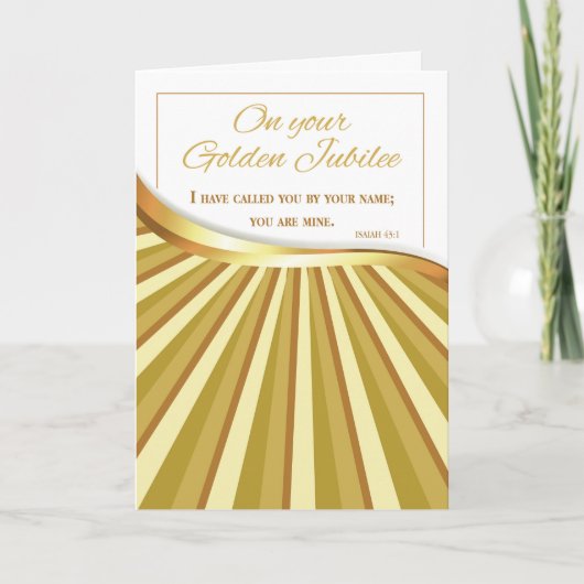 Gouden jubileum van het Godsdienstige Leven, 50 Kaart (Voorkant)