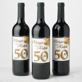 Gouden Jubileum Wijn Etiket (Flessen)