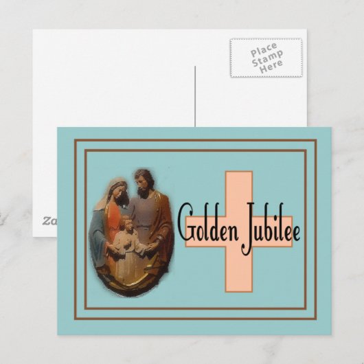 Gouden Jubileumgeschenken voor nonnen Briefkaart (Voorkant / Achterkant)