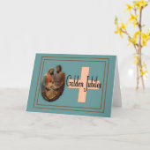 Gouden Jubileumgeschenken voor nonnen Kaart (Gele Bloem)