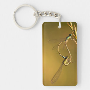 Gouden Juffers Originele MacroFotografie Sleutelhanger
