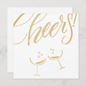 Gouden juichbril aankondiging (Voorkant / Achterkant)