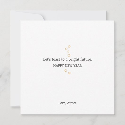 Gouden juichbril aankondiging (Achterkant)